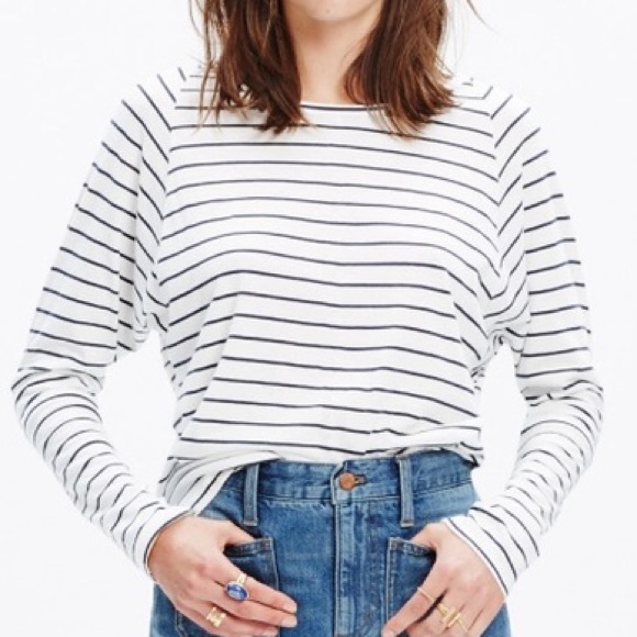 Madewell Tops - Madewell Songbook Stripe Dolman Tee Longsleeve Top
